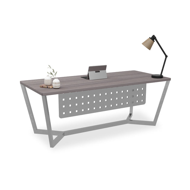 Integrated Office Desk Full Steel Frame | Office Pro