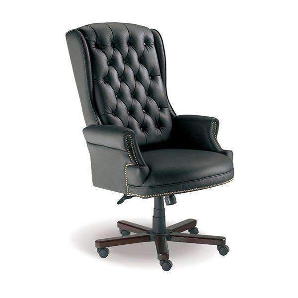 Judges Leather High Back Chair | Office Pro
