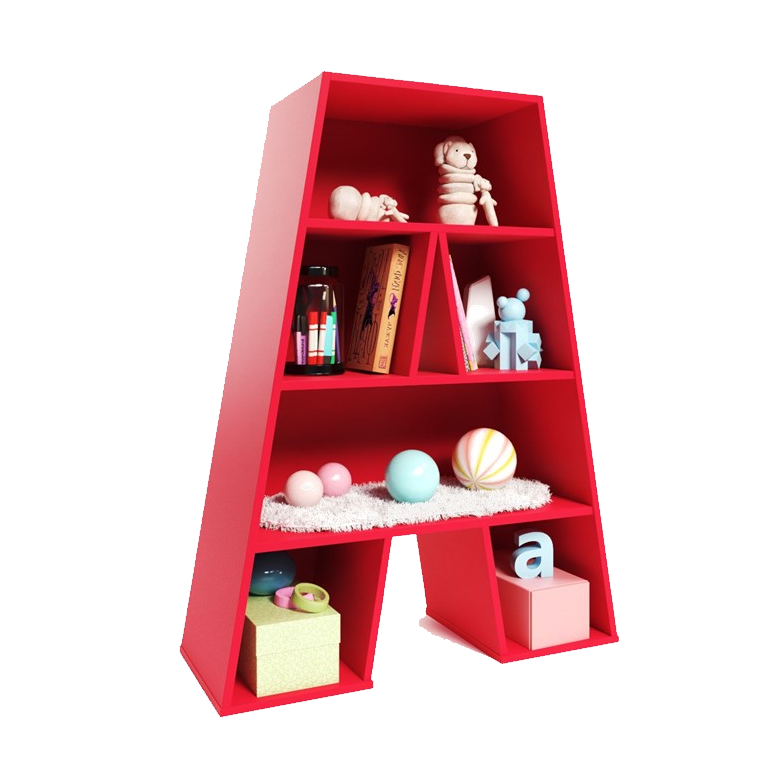 Letter A Bookcase