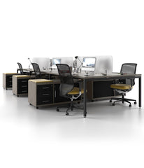 Cluster Desk Shell Cluster Desks | Office Pro