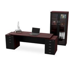 Nevada Office Desk With Desk High Pedestals